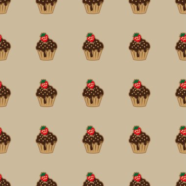 Choco kek kahverengi seamless modeli