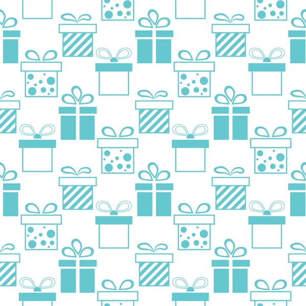 Fondo sin costuras de cajas de regalos — Archivo Imágenes Vectoriales