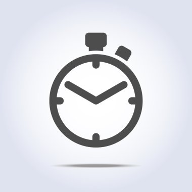 Soyut kronometre simgesi gri renk