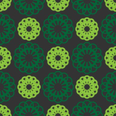 Soyut seamless modeli yeşil renk 