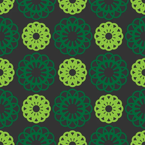 Abstrakte nahtlose Muster grüne Farbe — Stockvektor