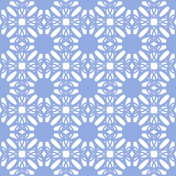 Květinový vzor bezešvé modrá barva — Stockový vektor