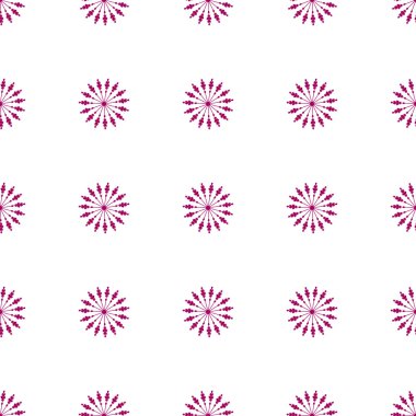 Çiçek seamless modeli pembe renk