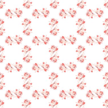 soyut gül seamless modeli