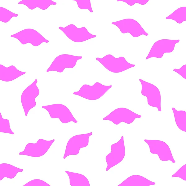 Lippen nahtlose Textur rosa Farbe — Stockvektor