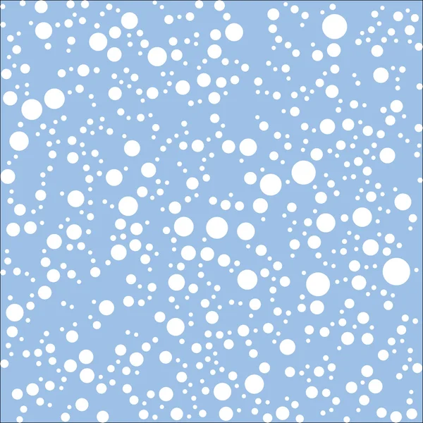 Nahtloses Muster mit Schnee auf blauem Hintergrund — Stockvektor