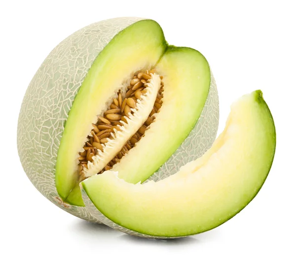 Melón melón verde aislado — Foto de Stock