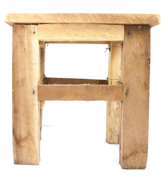 Malé dřevěné židle, samostatný — Stock fotografie