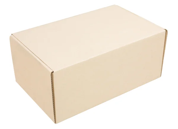 Caja de cartón aislada — Foto de Stock