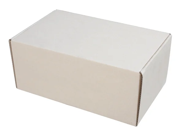 Caja de cartón aislada — Foto de Stock