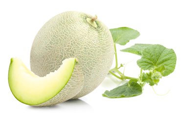 kavun beyaz arkaplanda izole