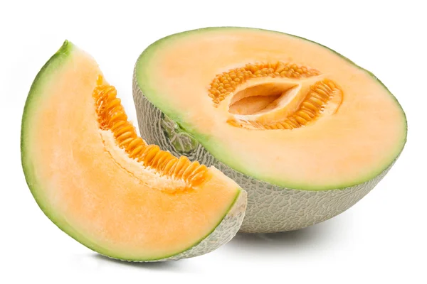 Melón melón naranja aislado — Foto de Stock