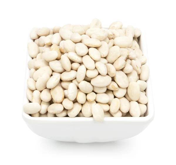 White beans  cup isolated — Stock Photo, Image