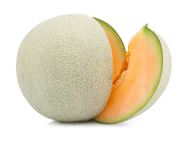 Melón melón naranja aislado — Foto de Stock