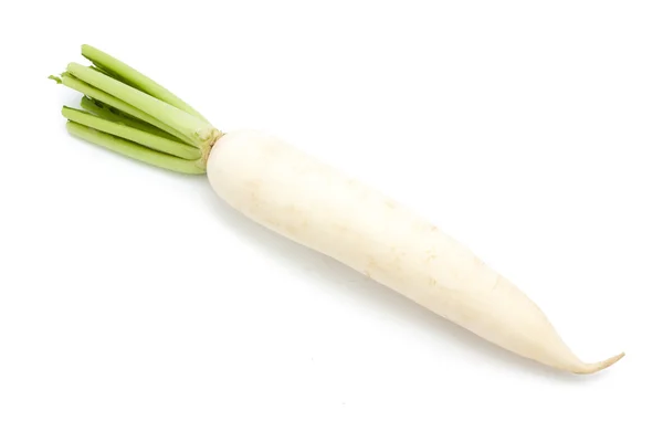 Daikon radishes isolated — Stock Photo, Image