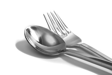 bıçak ve çatal izole