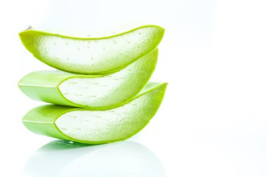 vers blad Aloë vera geïsoleerd
