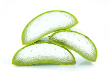 vers blad Aloë vera geïsoleerd