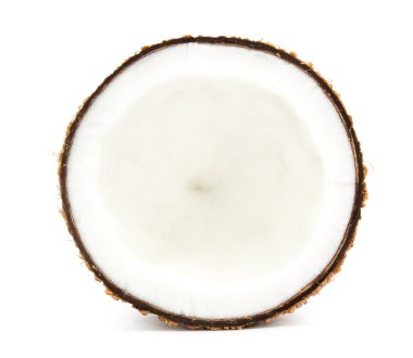 Yarım hindistan cevizi izole 