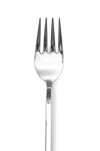 Silver fork isolated — Stock Photo, Image