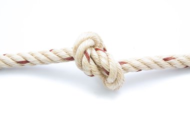 Jüt halat izole düğüm ile