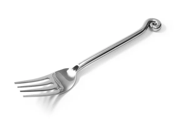 Beautiful fork  Stainless steel isolated — Stock Photo, Image
