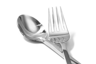 bıçak ve çatal izole