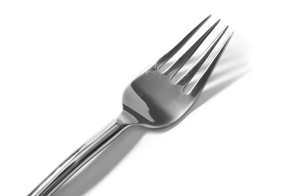 Silver gaffel isolerade — Stockfoto
