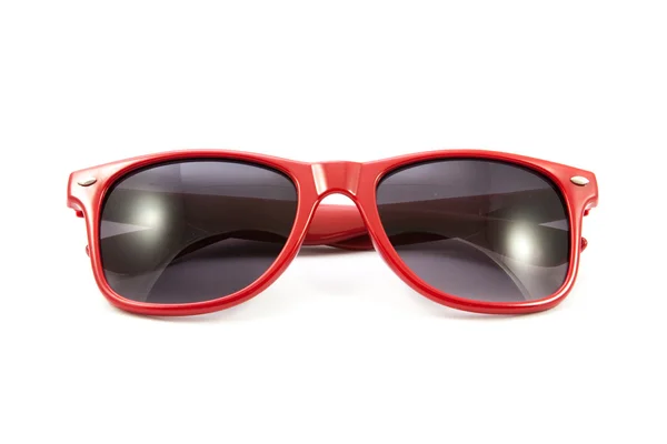 Izole kırmızı güneş gözlüğü — Stok fotoğraf