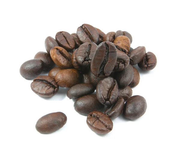 Coffee beans in closeup isolated — Stock Photo, Image