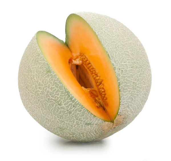 Melón melón naranja aislado — Foto de Stock