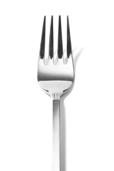 Silver fork isolated — Stock Photo, Image