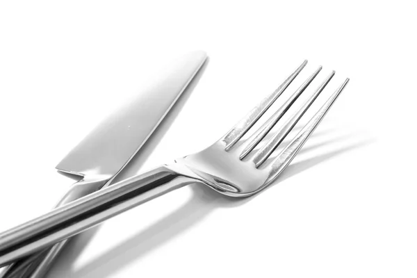Knife and fork isolated Stock Image