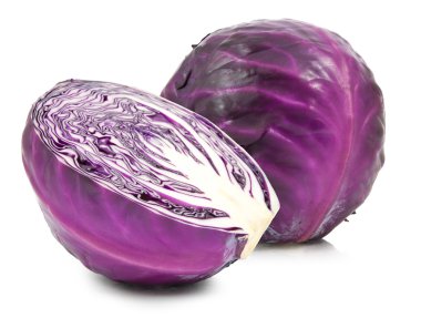 Kırmızı lahana izole edilmiş