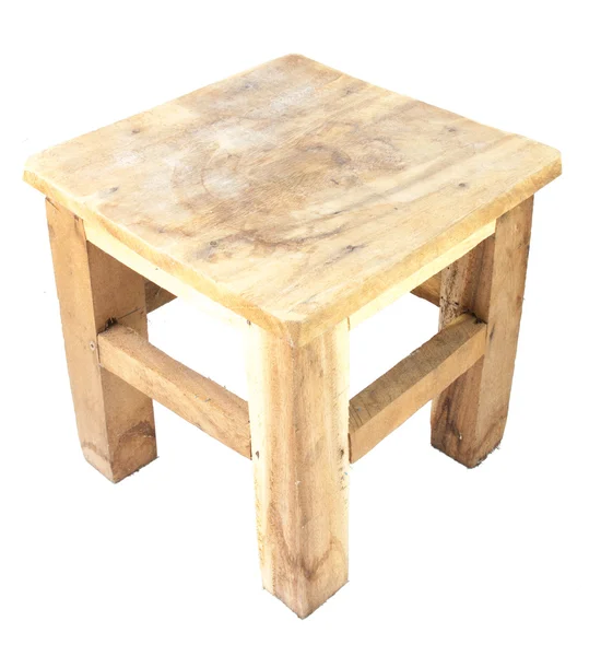 Malé dřevěné židle, samostatný — Stock fotografie
