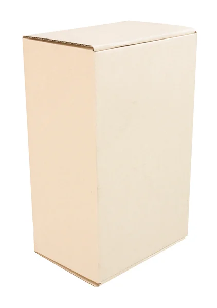 Cardboard box isolated — Stock Photo, Image