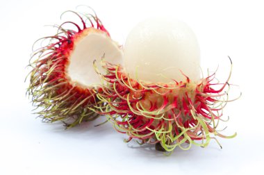 taze rambutan izole