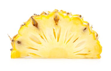 izole ananas dilimleri
