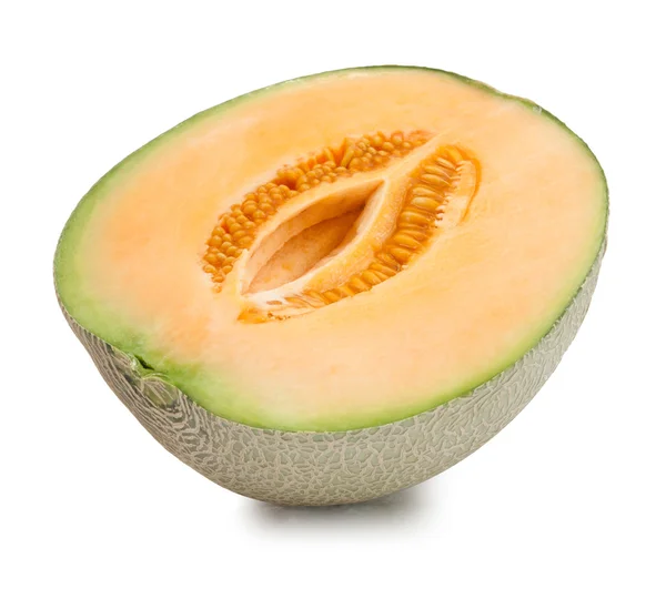 Melón melón naranja aislado — Foto de Stock