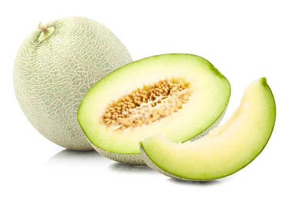 Melón melón verde aislado —  Fotos de Stock