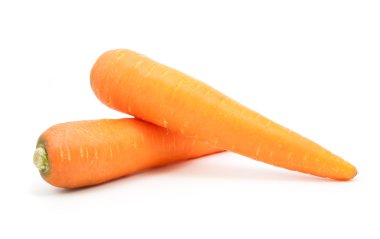 Beyaz arka planda izole havuç