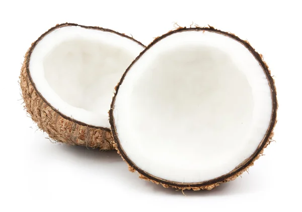 Half kokosnoot geïsoleerd — Stockfoto