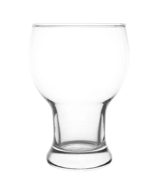 Pustej szklanki soku z wody lub mleka — Zdjęcie stockowe