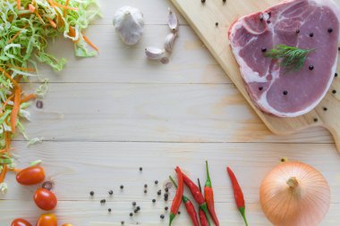 ingredien ham sığır eti biftek