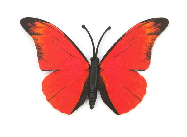 Mariposa falsa roja aislada —  Fotos de Stock