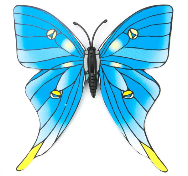 分離された青い偽蝶 — ストック写真