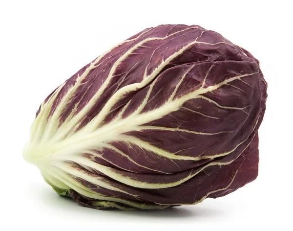 Ensalada roja radicchio aislada en blanco —  Fotos de Stock