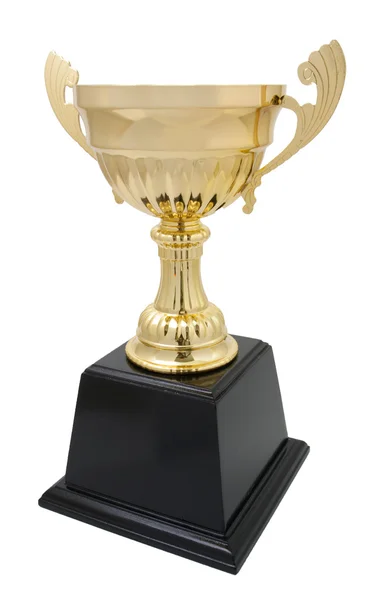Золотий трофей ізольовані — стокове фото