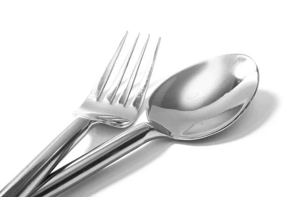 Knife and fork isolated — Stock Photo, Image