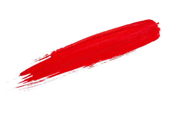 Rotes Aquarell Auf Weißem Hintergrund — Stockfoto